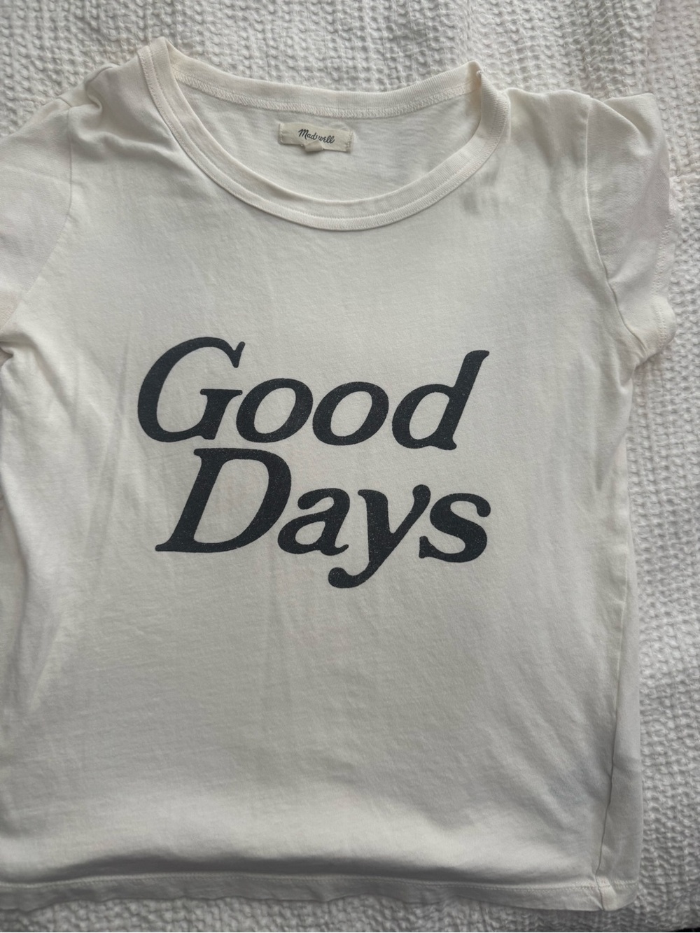Madewell 'Good Days' White Graphic Tee